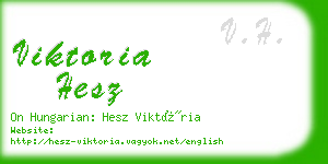 viktoria hesz business card